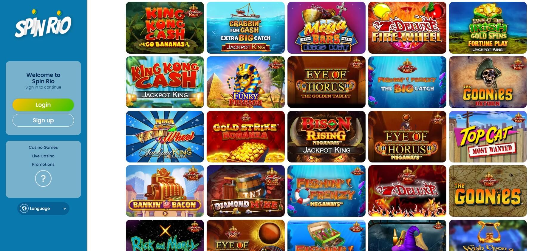 spin rio casino slots